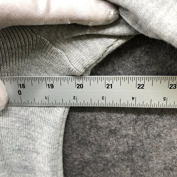 Express Merino Wool Blend Sweater Mens M Light Gray Crewneck Stretch - Picture 7 of 8